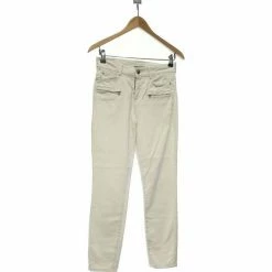 Esprit Pantalon Droit Femme 36 - T1 - S Pantalons Couleur Blanc