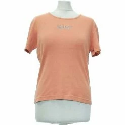 Esprit Top Manches Courtes 40 - T3 - L Tops / Blouses Couleur Orange