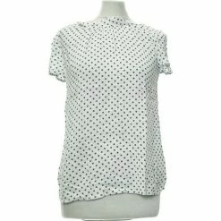 Esprit Top Manches Courtes 38 - T2 - M Tops / Blouses Couleur Bleu