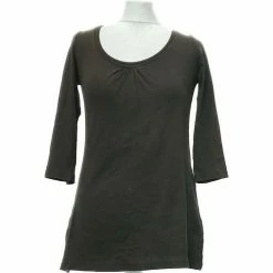 Esprit Top Manches Longues 36 - T1 - S Tops / Blouses Couleur Marron
