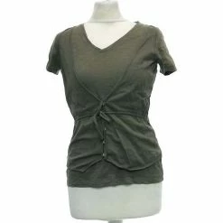 Esprit Top Manches Courtes 34 - T0 - Xs Tops / Blouses Couleur Vert