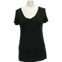 Esprit Top Manches Courtes 38 - T2 - M Tops / Blouses Couleur Noir