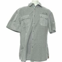 Esprit Chemise Manches Courtes 46 - T6 - Xxl Chemises Couleur Bleu