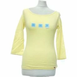 Esprit Top Manches Longues 36 - T1 - S Tops / Blouses Couleur Jaune