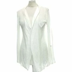 Esprit Gilet Femme 36 - T1 - S Pulls & Gilets Couleur Blanc