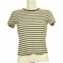 Esprit Top Manches Courtes 36 - T1 - S Tops / Blouses Couleur Noir
