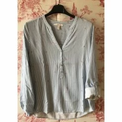 Esprit Chemisier à col tunisien Chemises Couleur Bleu -Esprit Soldes Boutique 23951878 500 C