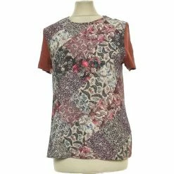 Esprit Top Manches Courtes 38 - T2 - M Tops / Blouses Couleur Violet