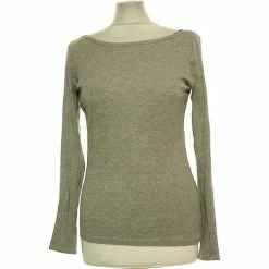 Esprit Top Manches Longues 36 - T1 - S Tops / Blouses Couleur Gris