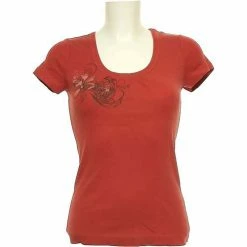 Esprit Top Manches Courtes 38 - T2 - M Tops / Blouses Couleur Orange
