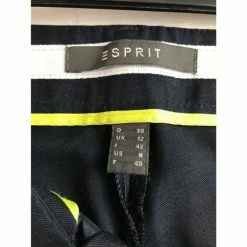 Esprit Pantalons Couleur Bleu -Esprit Soldes Boutique 24110622 500 C