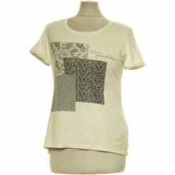 Esprit Top Manches Courtes 36 - T1 - S Tops / Blouses Couleur Blanc