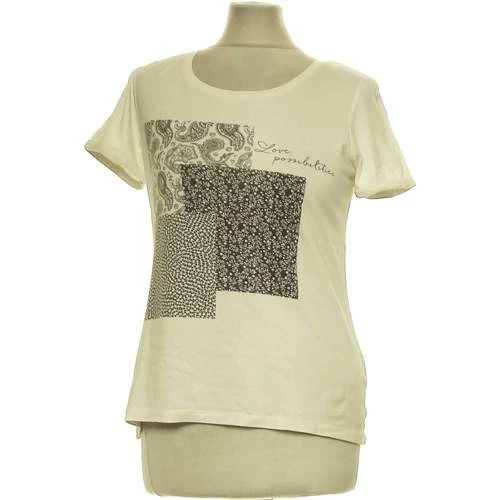 Esprit Top Manches Courtes 36 - T1 - S Tops / Blouses Couleur Blanc 3 Esprit Top Manches Courtes 36 - T1 - S Tops / Blouses Couleur Blanc