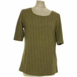Esprit Top Manches Courtes 38 - T2 - M Tops / Blouses Couleur Vert