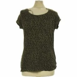 Esprit Top Manches Courtes 36 - T1 - S Tops / Blouses Couleur Gris