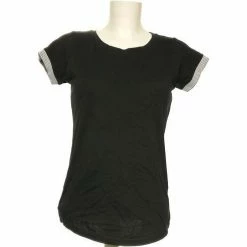 Esprit Top Manches Courtes 36 - T1 - S Tops / Blouses Couleur Bleu