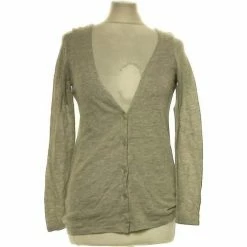 Esprit Gilet Femme 38 - T2 - M Pulls & Gilets Couleur Gris