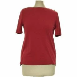 Esprit Top Manches Courtes 36 - T1 - S Tops / Blouses Couleur Rouge