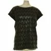 Esprit Top Manches Courtes 40 - T3 - L Tops / Blouses Couleur Noir