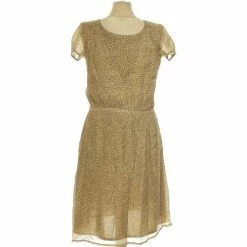 Esprit Robe Mi-longue 36 - T1 - S Robes Couleur Marron