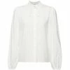 Esprit Chemisier manches longues à col froncé Tops / Blouses Couleur Blanc -Esprit Soldes Boutique 24276648 500 A