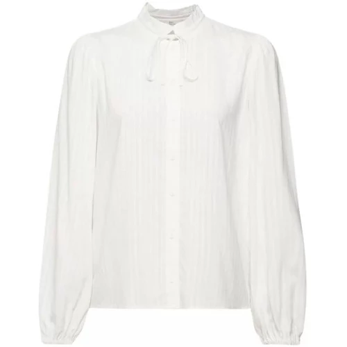 Esprit Chemisier manches longues à col froncé Tops / Blouses Couleur Blanc 3 Esprit Chemisier manches longues à col froncé Tops / Blouses Couleur Blanc