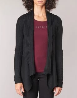 Esprit RIB CARDI Pulls & Gilets Couleur Noir 11 Esprit RIB CARDI Pulls & Gilets Couleur Noir -Esprit Soldes Boutique 8271683 500 D